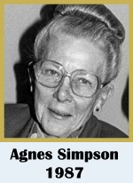 Click for biography of Agnes Simpson