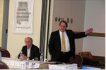 Bobby Baker of the FCC and Scott Johnson of Fletcher, Heald & Hildreth lead the 2006 ABA Political Advertising Seminar on March 9.