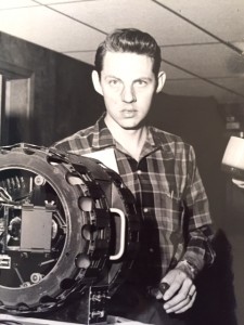 Young Fred with equipment